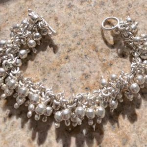 Silpada Sterling Silver Beaded Cha Cha Bracelet